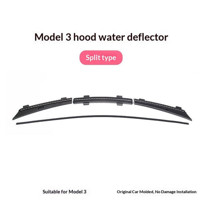 Waterproof Strip For The Front Hood, Tesla Front Hood Water Deflector
