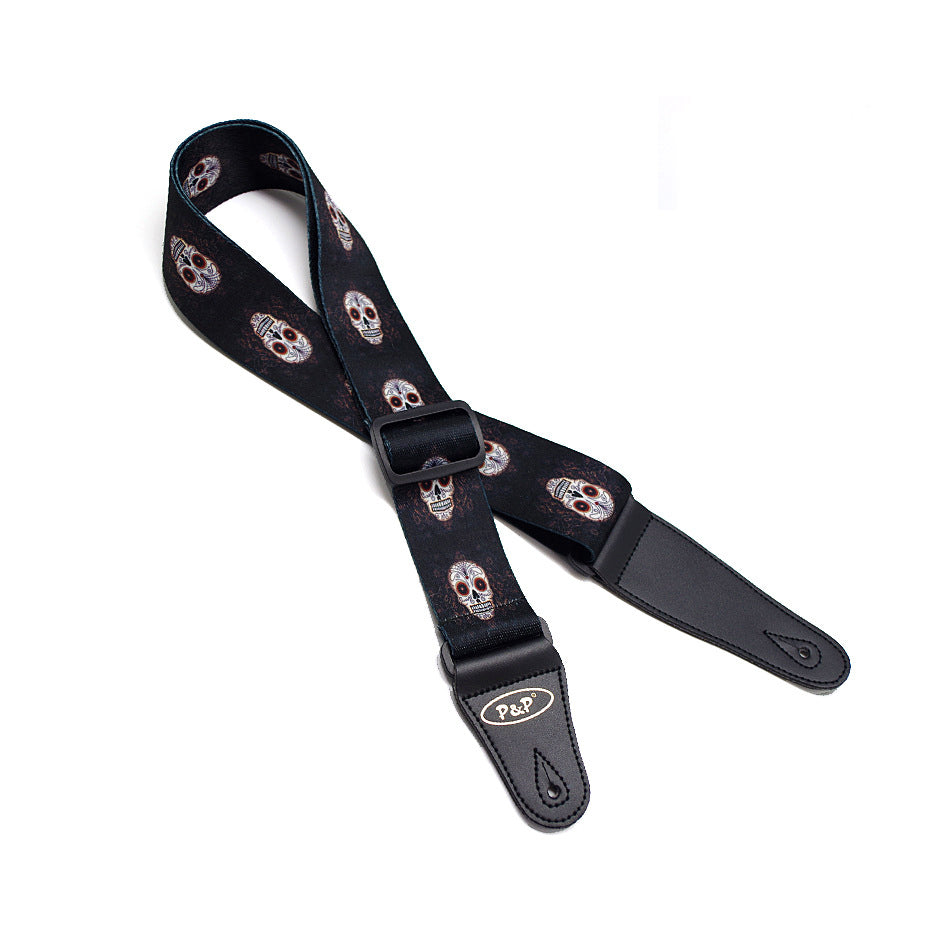 Electric acoustic guitar strap