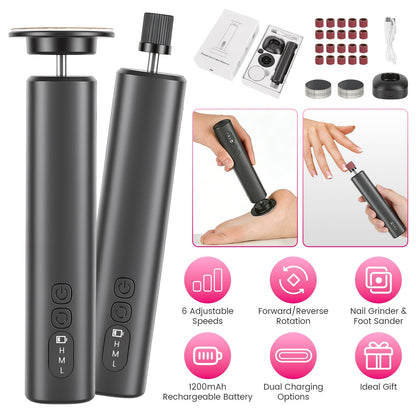 Electric Foot Callus Remover & Nail Grinder with 40 Sanding Discs
