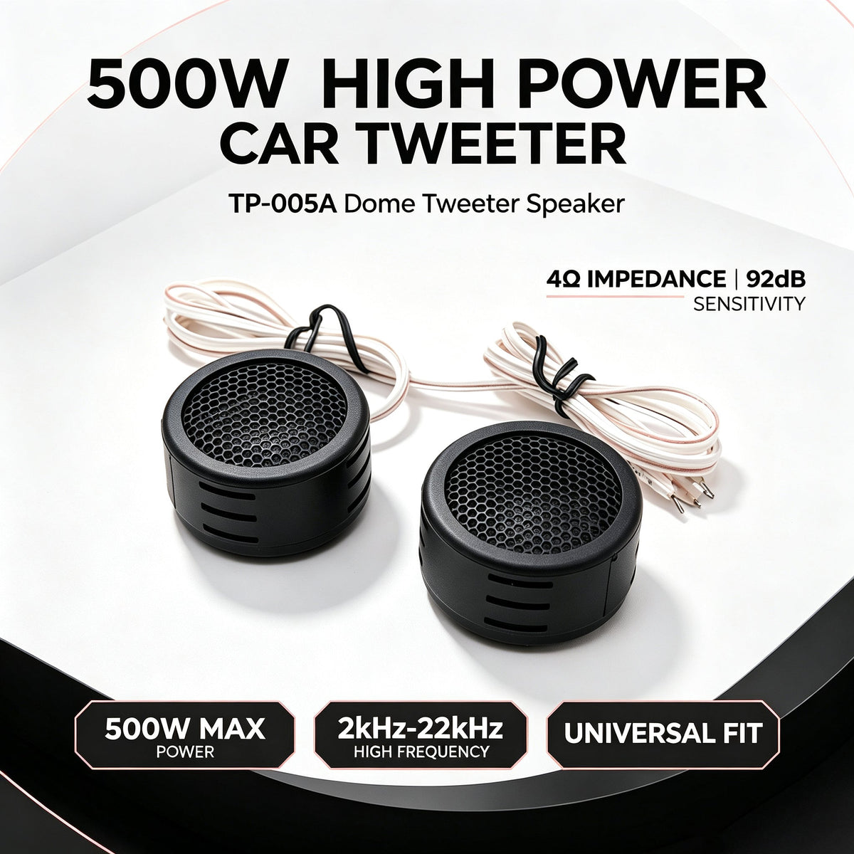 High End Car Dome Tweeter Speaker Mini Vehicle Audio High Frequency Loudspeaker