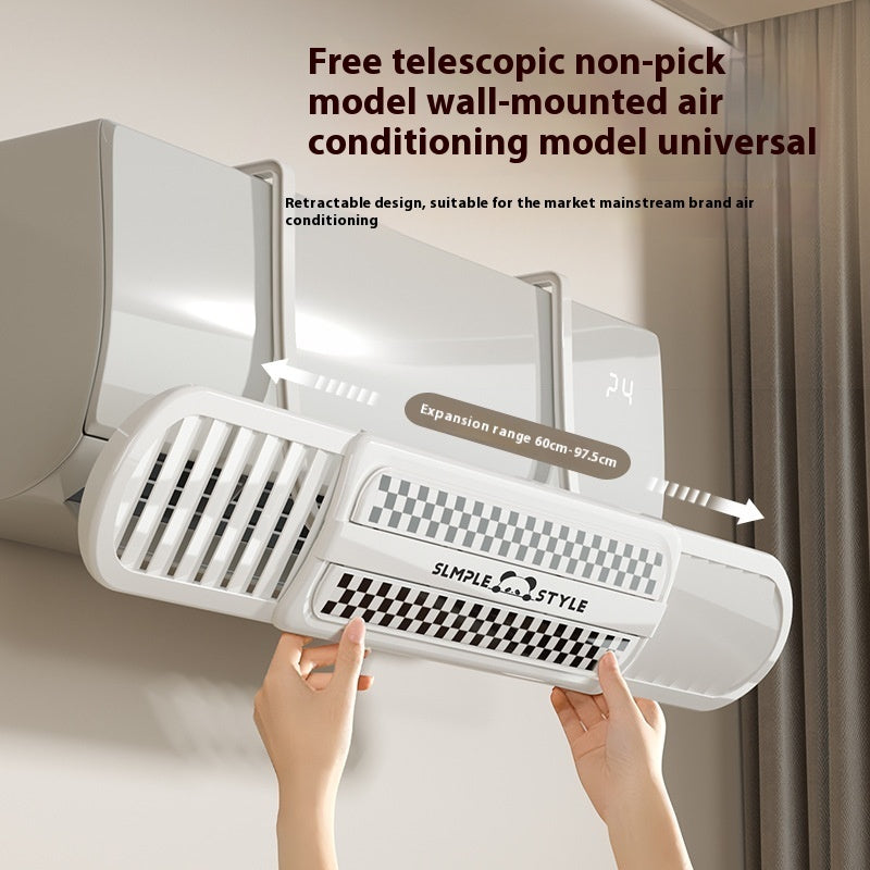 AC Wind Deflector Retractable Hanging Shield