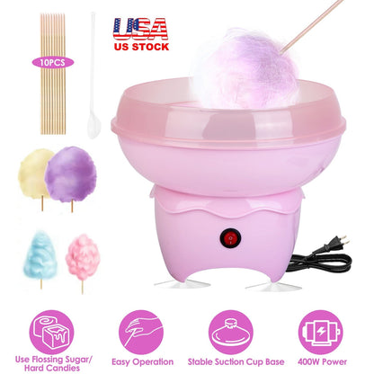 Cotton Candy Maker Portable Cotton Candy Machine Electric Cotton Candy Express_x000B__x000B_for Kids Christmas Gift Birthday