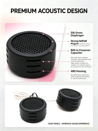 High End Car Dome Tweeter Speaker Mini Vehicle Audio High Frequency Loudspeaker