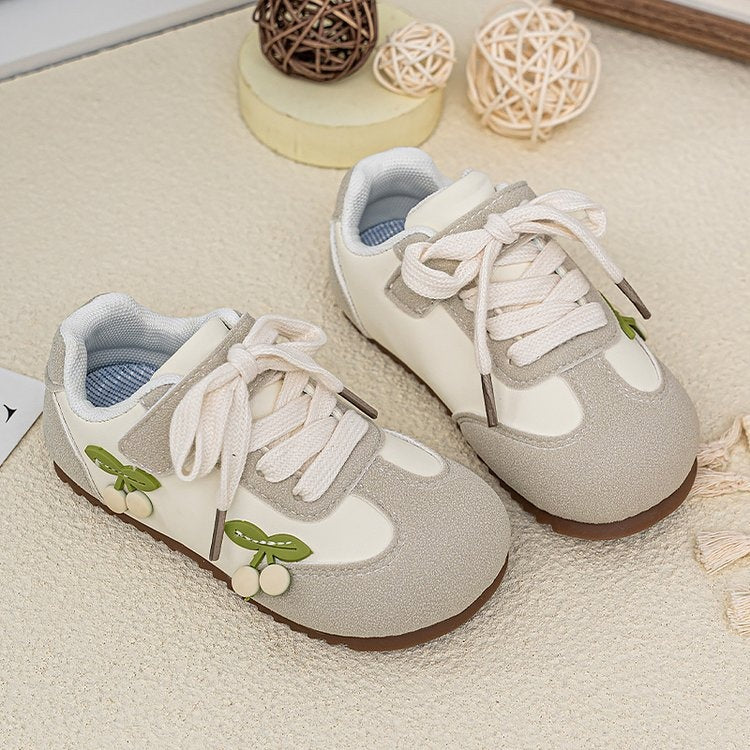 Girls Fashion Trainer Shoes, 2026 New Spring Autumn Soft Sole Toddler Casual Sneakers Kids Flat Skate Shoes