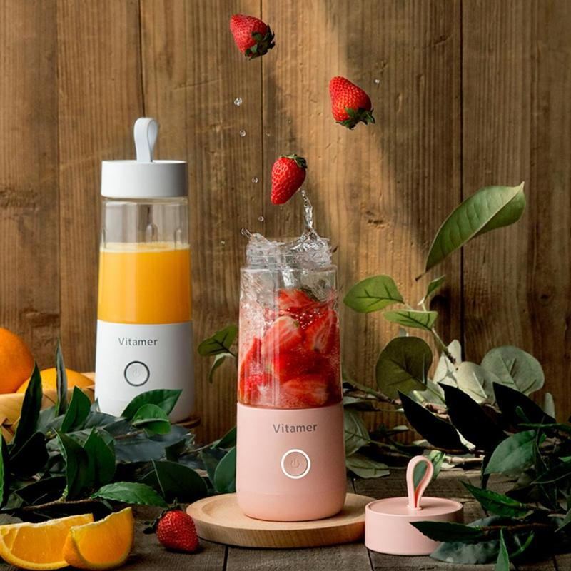 350ml Portable USB Rechargeable Blender Juicer and Mixer