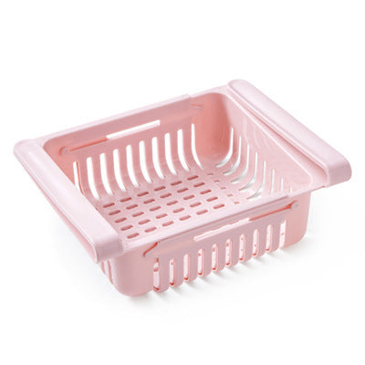 Stretchable Multifunction Refrigerator Storage Basket