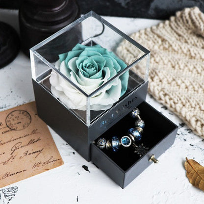 Eternal Rose Jewelry Box for Gifts