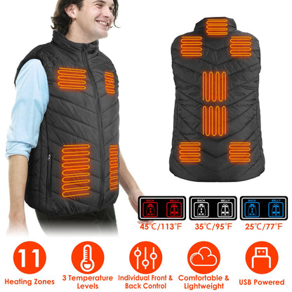 Heated Vest – USB Electric Thermal Jacket for Men & Women