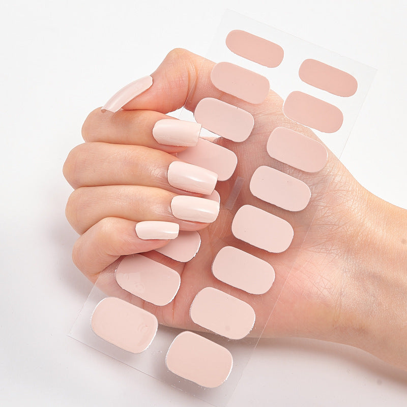 Nailart Sticker Pure Solid Color Self Adhesive