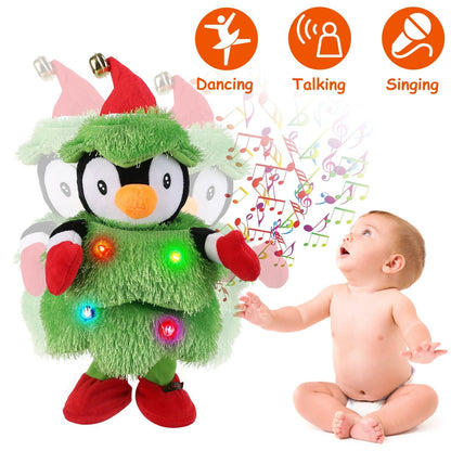 Electric Dancing Singing Plush Toy Twisting Penguin Toy Talking Interactive Mimicking Funny Songs Wiggly Dance Kid Christmas Gift