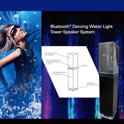 Naxa Dancing Water Light Tower BT Speaker System - Refurbished