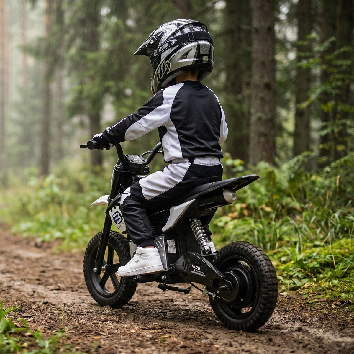 24V Electric Motocross Ride-On Motorcycle for Kids Ages 5-12
