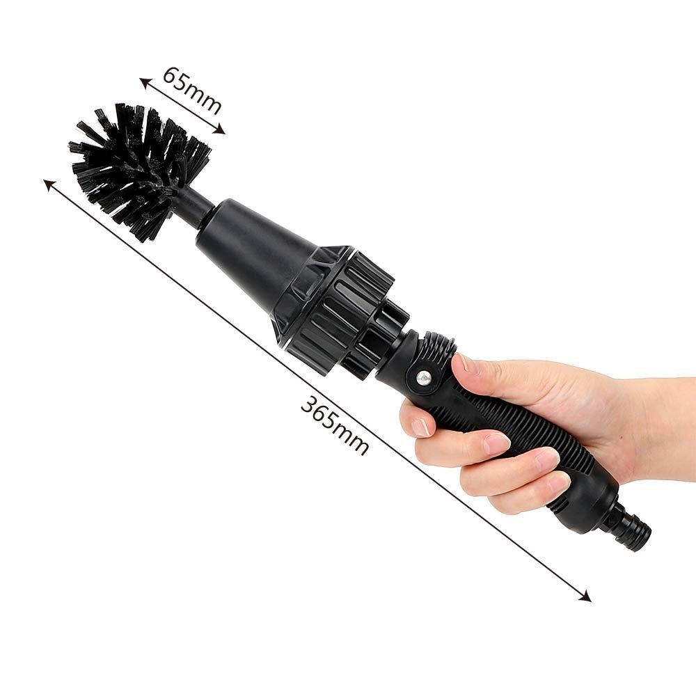 Water Driven Rotary Cleaning Spray Brush