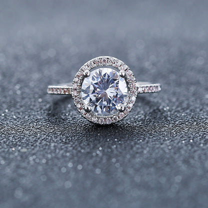 Aliexpress eBay Wedding Engagement Ring Factory wholesale zircon ring Nvjie paktong explosion of Europe