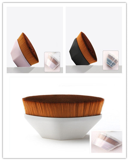 Flat Foundation Brush Kit: BB Cream, Loose Powder