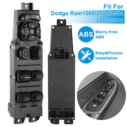 Electric Master Power Window Switch Driver Side Fit for 2002-2010 Dodge Ram 56049805AB 68171680AA