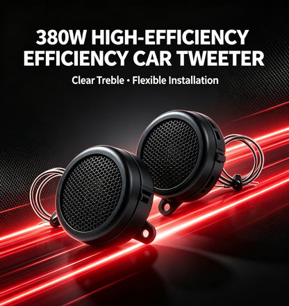 Car Audio Tweeter 380W High Frequency Car Stereo Speaker With Mount Bracket  Clear Sound Modified Loudspeaker