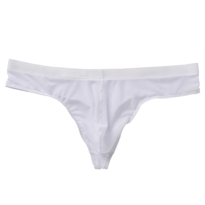 Transparent Mesh Ice Silk T-back Shorts