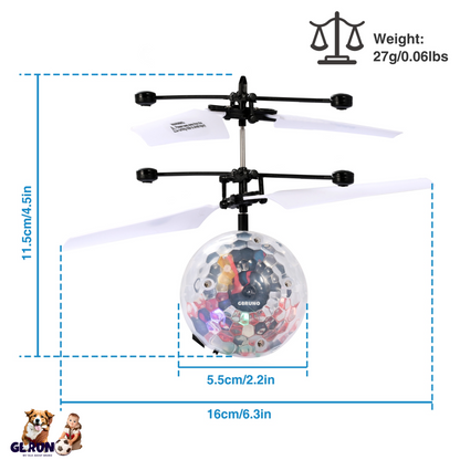 RC Flying Balls Electric Infrared Induction Drone Helicopter Ball LED Light Kids Flying Toy