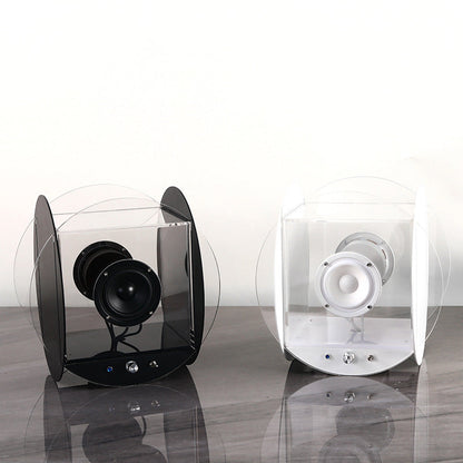 Creative Minimalist Acrylic Retro Bluetooth Round Speaker Ornament