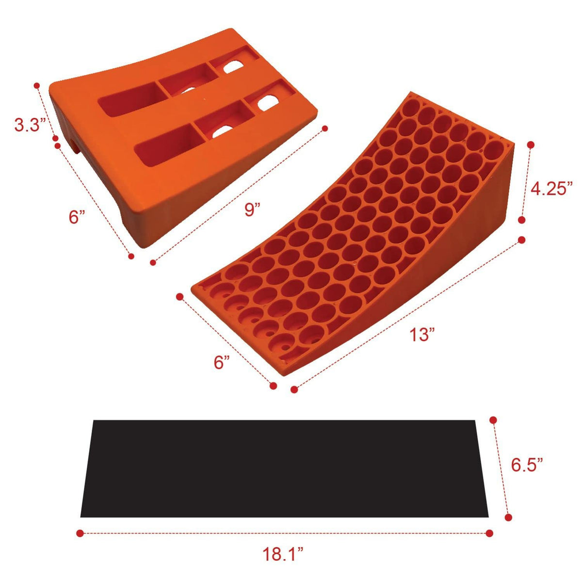SECURITYMAN Camper Leveler 2-Pack Kit, Anti Slip, RV