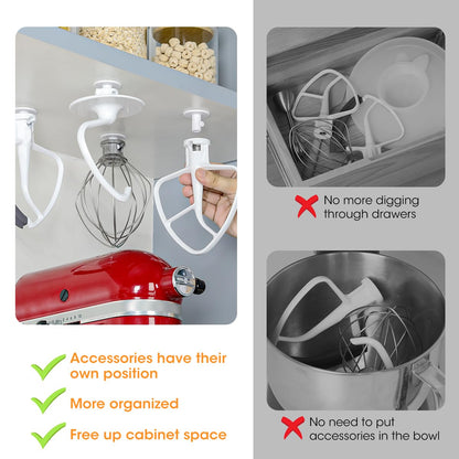 Aieve 4 Pack Stand Mixer Attachment Holders for KitchenAid