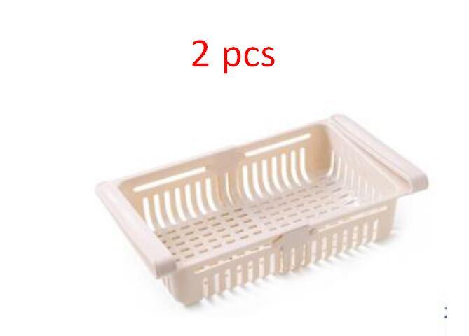 Stretchable Multifunction Refrigerator Storage Basket