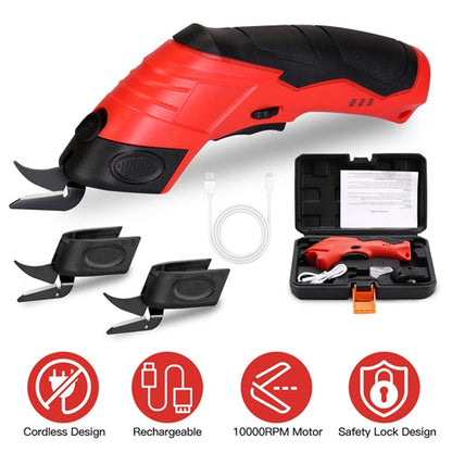 Cordless Electric Scissors – Rechargeable Fabric & Leather Cutter