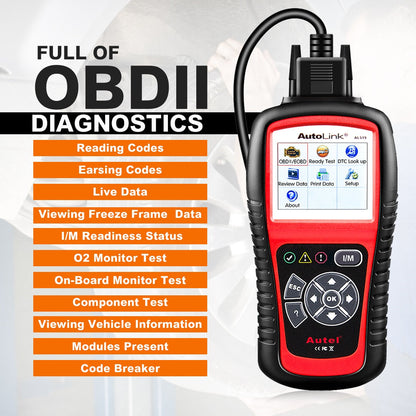 Doutong AUTEL AL519 Automotive Diagnostic Scanner OBD2 Multilingual International Version