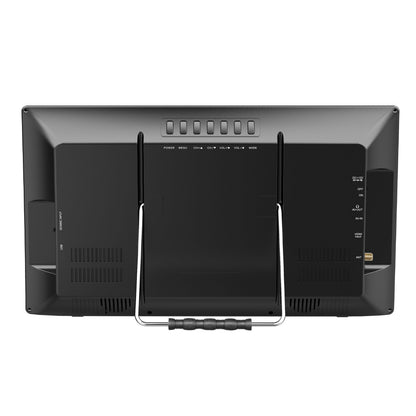 Supersonic Portable 16" 12 Volt Digital LED TV with USB, SD, and HDMI Input, Built-in Rechargeable Lithium Ion Battery and FM Radio (SC-2816)