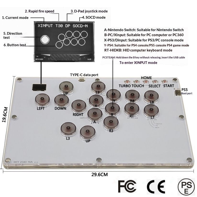 HITBOX Mechanical Hot-swappable Fighting Keyboard
