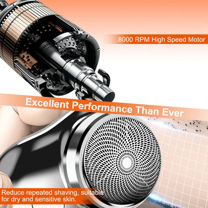 Electric Razor for Men Mini Shaver Portable Pocket Size Shaver USB Rechargeable Dry Usage for Home Travel Office