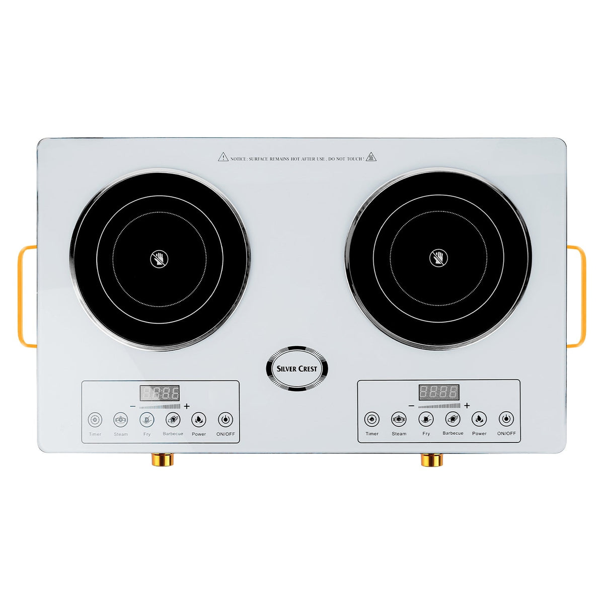 7000W Double Ceramic Electric Cooktop with 11 Power Levels & Timer