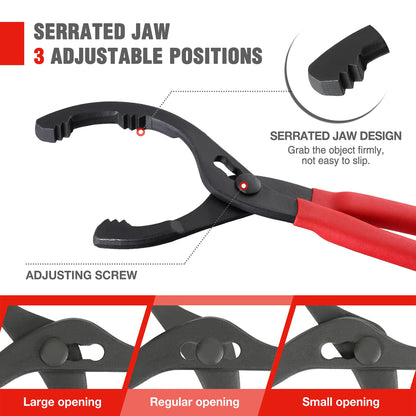 WORKPRO 12 in Adjustable Oil Filter Pliers