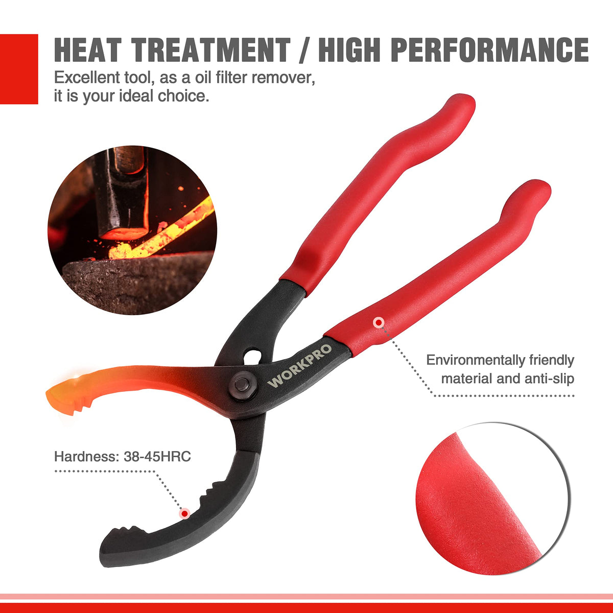 WORKPRO 12 in Adjustable Oil Filter Pliers