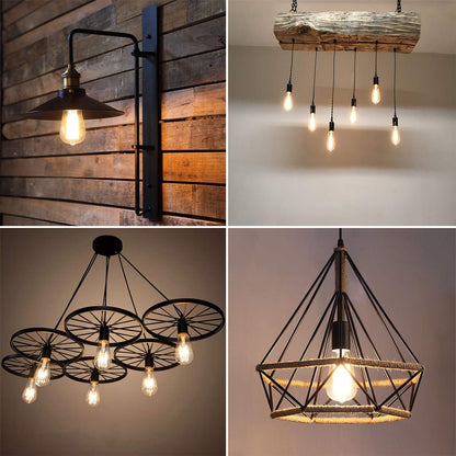 Dimmable Vintage LED Edison Bulbs, 60W, 2700K, E26, 6 Pack