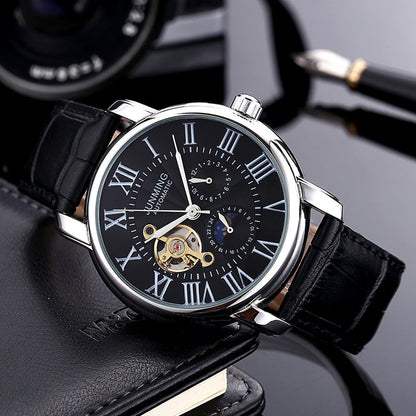 JUNMING Men's Roman Numeral Automatic Watch