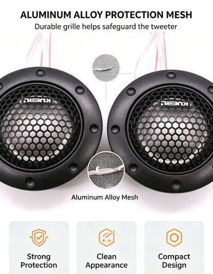1.5 Inch Car Tweeter Speaker Dome Audio High Pitch Loudspeaker  Car Audio Modification Accessory