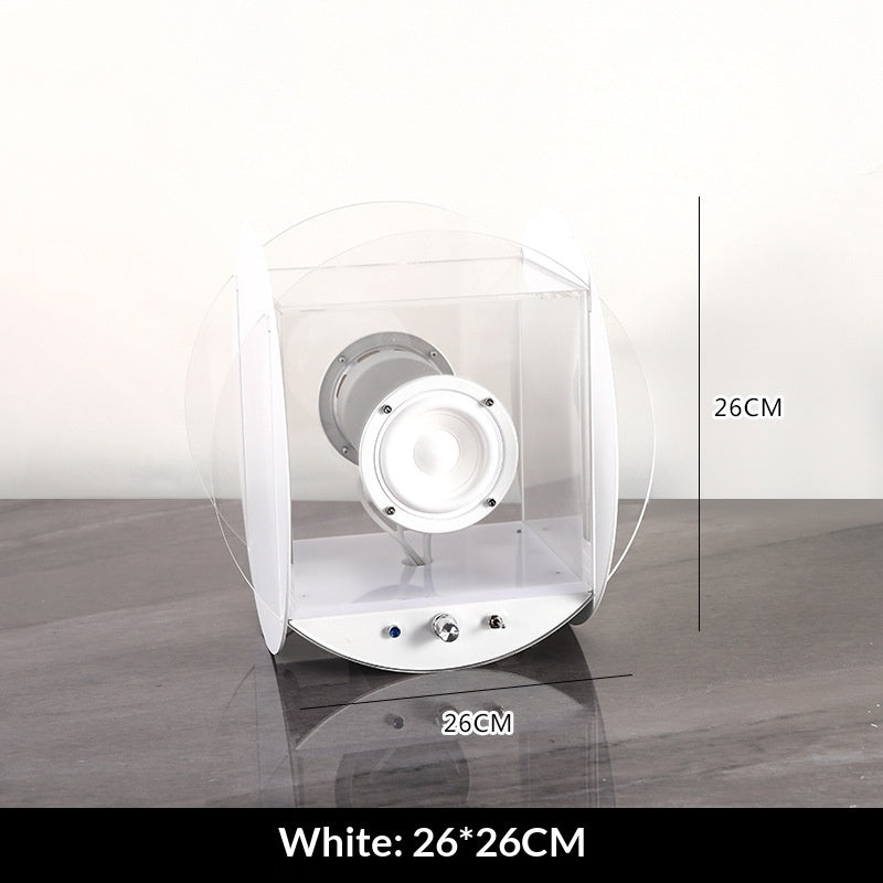 Creative Minimalist Acrylic Retro Bluetooth Round Speaker Ornament