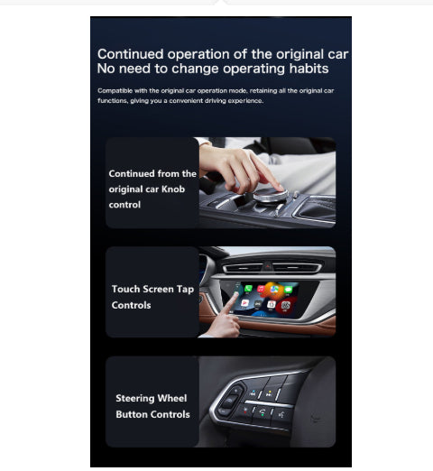 Wireless CarPlay Box Car Navigation CarPlay Adapter Video Upgrade Box With Dual WiFi