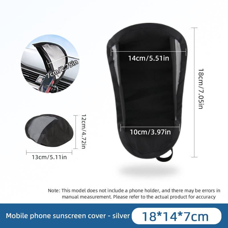 Car And Cell Phone Sun Shield Keeps In Car Units And Navigation Devices From Overheating Or Freezing Up