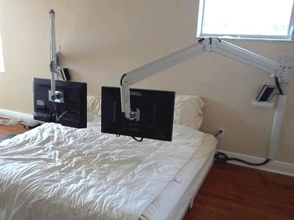 DW630W  Extra Long Reach Wall Monitor Arm  Over the Bed 63 inch long