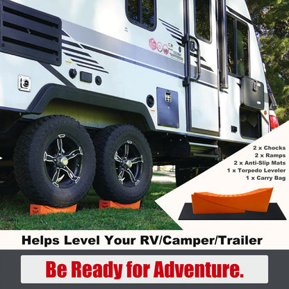 SECURITYMAN Camper Leveler 2-Pack Kit, Anti Slip, RV