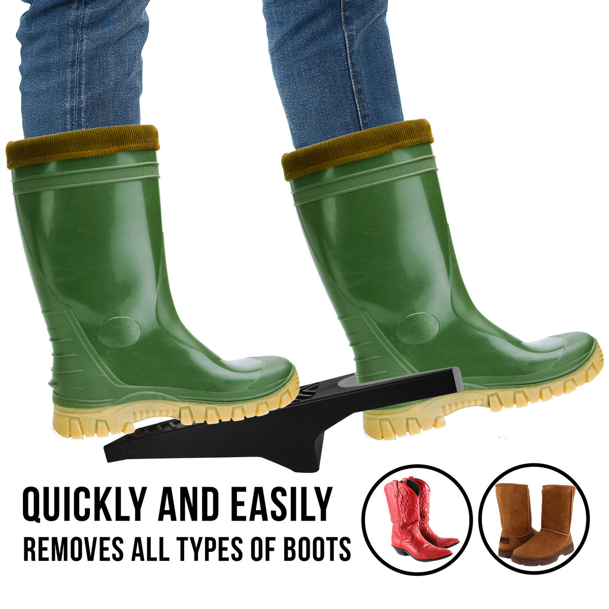 JobSite Premium Boot Puller with Rubber Grip, Shoe and Boot Remover