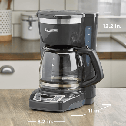 Black & Decker 12 Cup Programmable Coffee Maker with Digital Controls - REFURBISHED