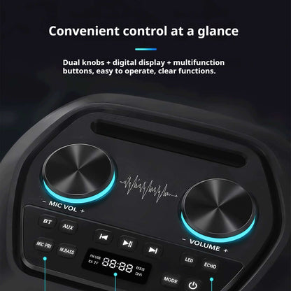 KP-8014 Hot-selling 80W High-power Outdoor Bluetooth Speaker With Dual Microphones Featuring Heavy Bass And Long Battery Life In Stock