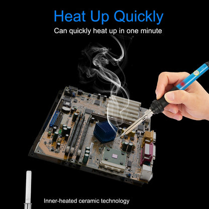 Soldering Iron 110V/60W Adjustable Temperature (392 -842 ) PCB Electric Welding Iron with 5Pcs Different Tips