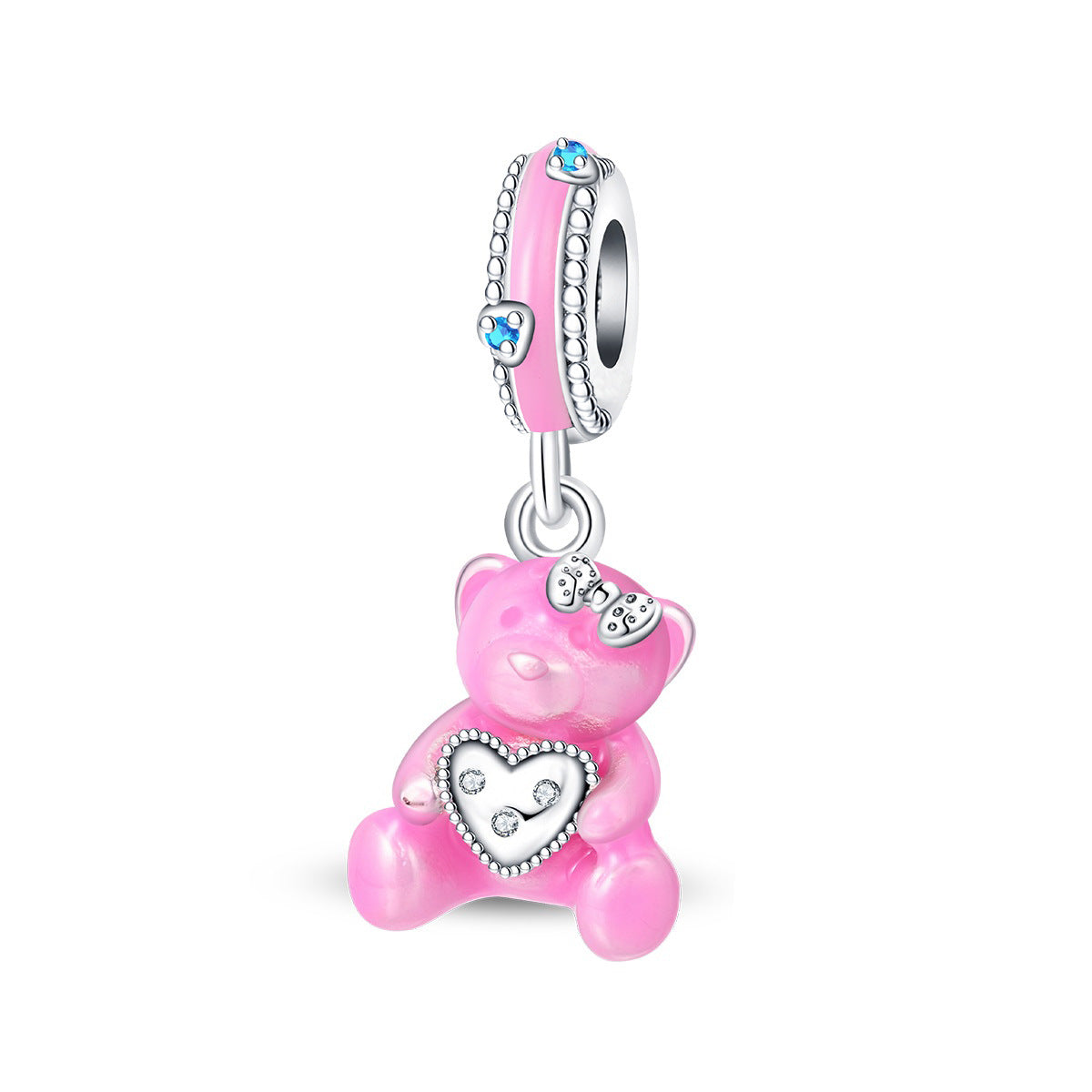 DIY Beaded Pendant Bracelet Accessory With A Cute Little Bear