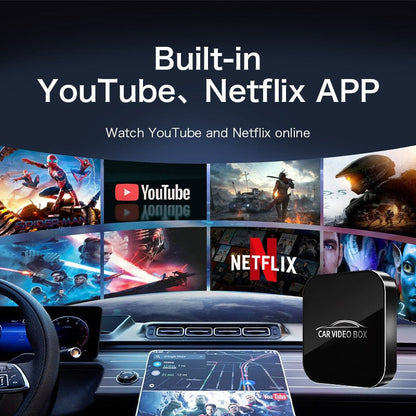 Wireless CarPlay Box Car Navigation CarPlay Adapter Video Upgrade Box With Dual WiFi