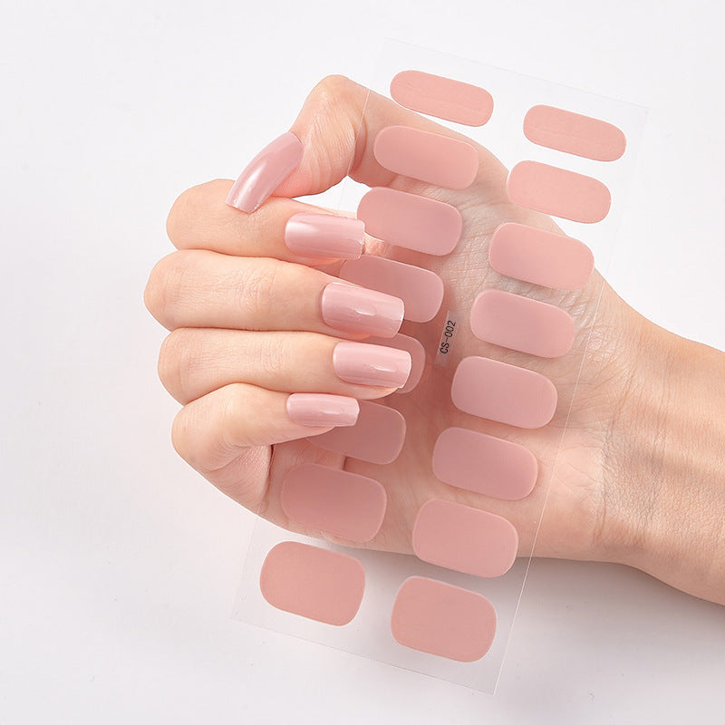 Nailart Sticker Pure Solid Color Self Adhesive